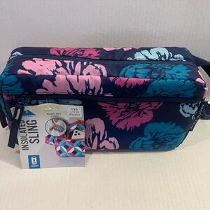 Stylish Floral Lunch Insulated Sling Bag